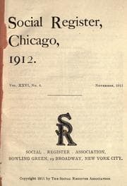 Tapa de Social register, Chicago