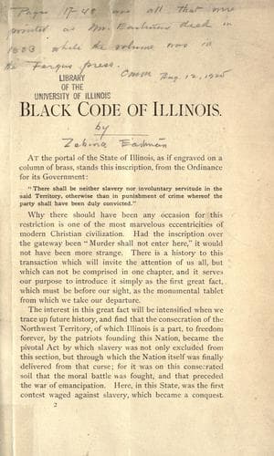 Tapa de Black code of Illinois