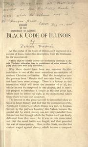Tapa de Black code of Illinois