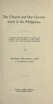 Tapa de The church and our government in the Philippines