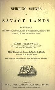 Tapa de Stirring scenes in savage lands