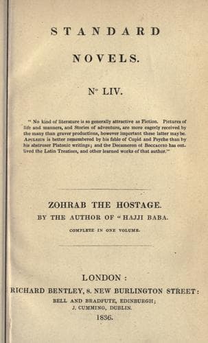 Tapa de Zohrab, the hostage