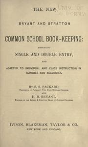 Tapa de The new Bryant & Stratton common school book-keeping