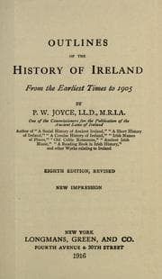 Tapa de Outlines of the History of Ireland