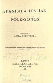 Tapa de Spanish & Italian folk-songs