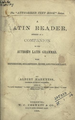 Tapa de An introductory Latin book