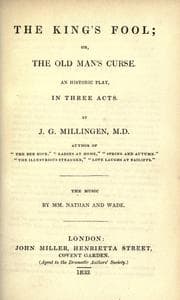 Tapa de The king's fool, or The old man's curse