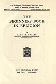 Tapa de The beginner's book in religion