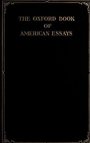 Tapa de The Oxford Book of American Essays