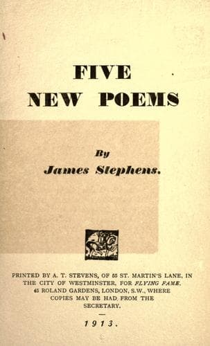 Tapa de Five new poems