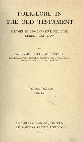 Tapa de Folk-lore in the Old Testament