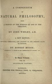 Tapa de A compendium of natural philosophy