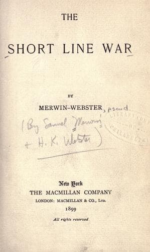 Tapa de The short line war