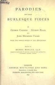 Tapa de Parodies and other burlesque pieces