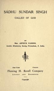 Tapa de Sadhu Sundar Singh, called of God