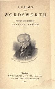 Tapa de Poems, chosen and edited by Matthew Arnold