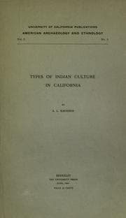 Tapa de Types of Indian culture in California