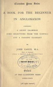 Tapa de A book for the beginner in Anglosaxon