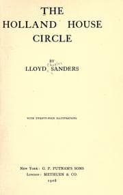 Tapa de The Holland House circle