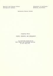 Tapa de Poetry, teaching, and scholarship