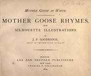 Tapa de Mother Goose in white