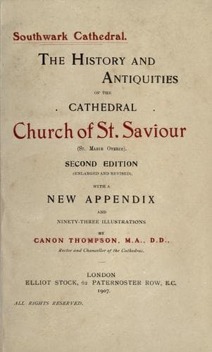 Tapa de Southwark cathedral