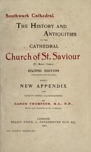Tapa de Southwark cathedral