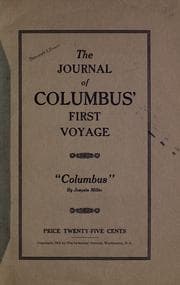 Tapa de The journal of Columbus' first voyage