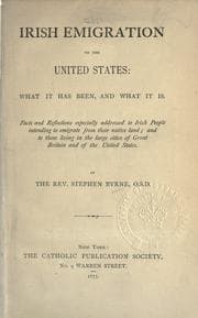 Tapa de Irish emigration to the United States