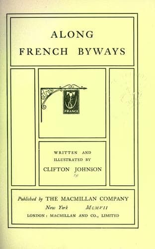 Tapa de Along French byways