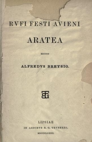 Tapa de Rufi Festi Avieni Aratea