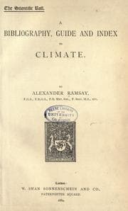 Tapa de Bibliography, guide and index to climate