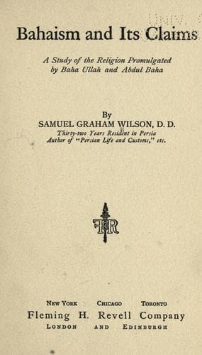Tapa de Bahaism and its claims