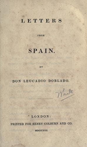Tapa de Letters from Spain