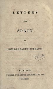Tapa de Letters from Spain
