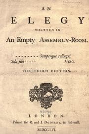 Tapa de An elegy written in an empty assembly-room