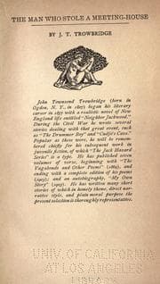Tapa de The man who stole a meeting-house