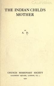 Tapa de The Indian child's mother