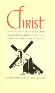 Tapa de The imitation of Christ