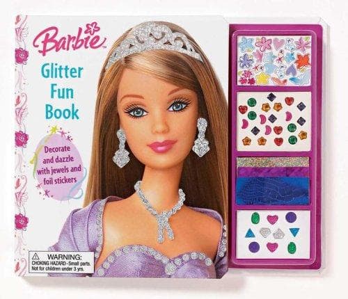 Tapa de Barbie glitter fun book