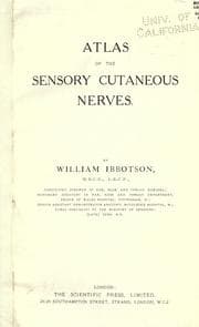 Tapa de Atlas of the sensory cutaneous nerves
