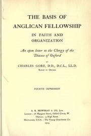 Tapa de The basis of Anglican fellowship