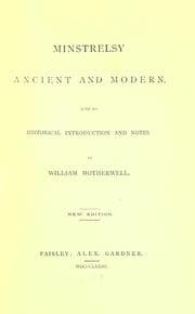 Tapa de Minstrelsy, ancient and modern
