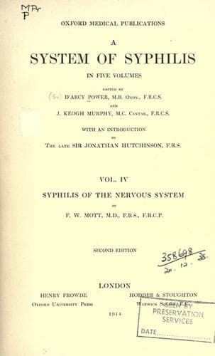 Tapa de A system of syphilis