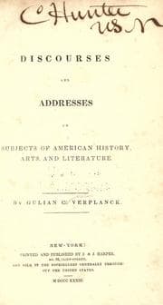 Tapa de Discourses and addresses on subjects of American history, arts, and literature