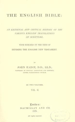 Tapa de The English Bible