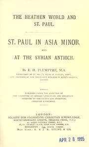 Tapa de St. Paul in Asia Minor and at the Syrian Antioch