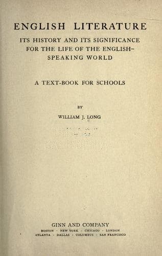 Tapa de English literature