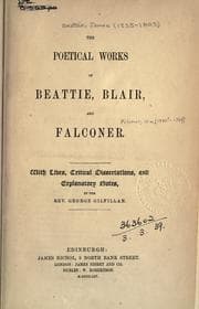 Tapa de The poetical works of Beattie, Blair, and Falconer