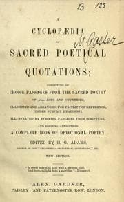 Tapa de A cyclopaedia of sacred poetical quotations